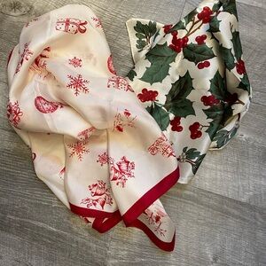 Talbots Festive Holiday Scarf Bundle- EUC
